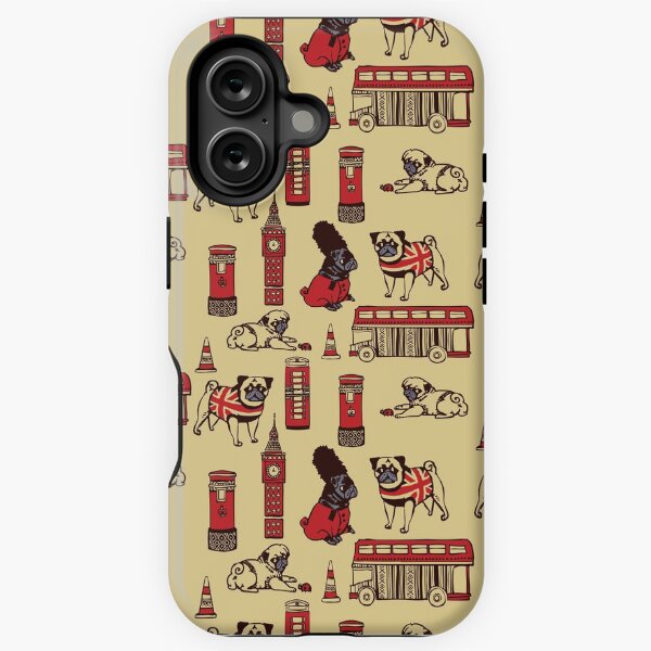 Vista previa del artículo con la obra «London Pug», diseñado y vendido por Huebucket.