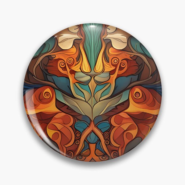 Item preview, Art Nouveau Fire Breathing Dragon Pattern designed and sold by druidwolfart.