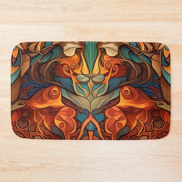 Item preview, Art Nouveau Fire Breathing Dragon Pattern designed and sold by druidwolfart.