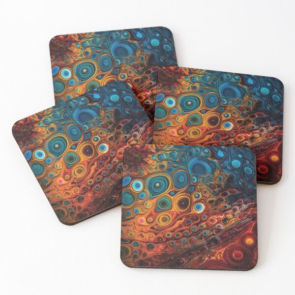 Item preview, Mesmerizing Microscopic Abstract with Rich Colors and Intricate Patterns #2 designed and sold by PopPopGfx.