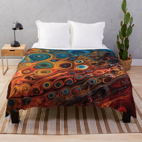 Item preview, Mesmerizing Microscopic Abstract with Rich Colors and Intricate Patterns #2 designed and sold by PopPopGfx.