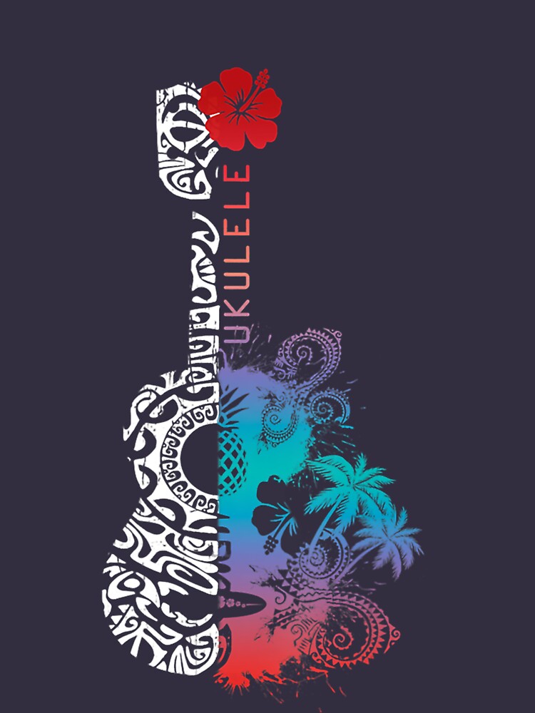 Tattoo Tribal Pattern Ukulele Hawaii Music  Poster for Sale by  CarlesWhitton