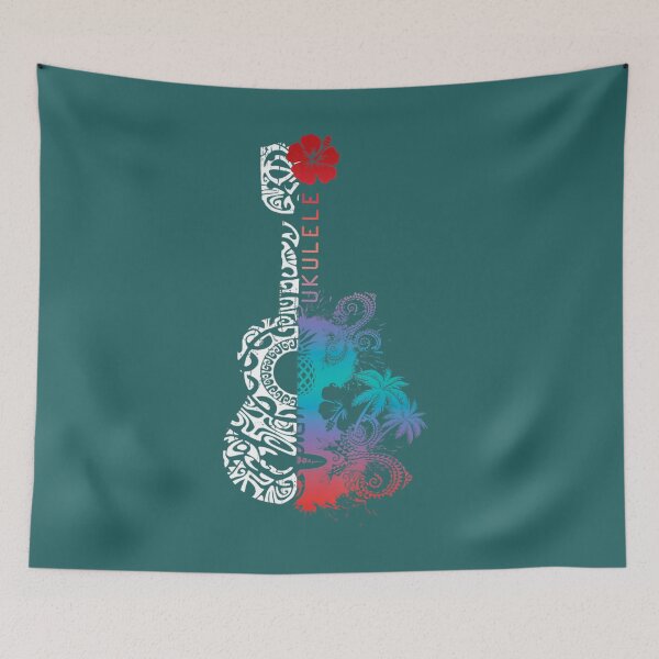 Item preview, Tattoo Tribal Pattern Ukulele Hawaii Music  designed and sold by LoreeLabrie.