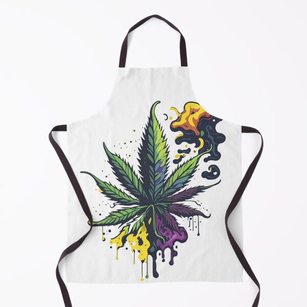 Item preview, A cannabis leaf with color elements designed and sold by ZirumsGarden.