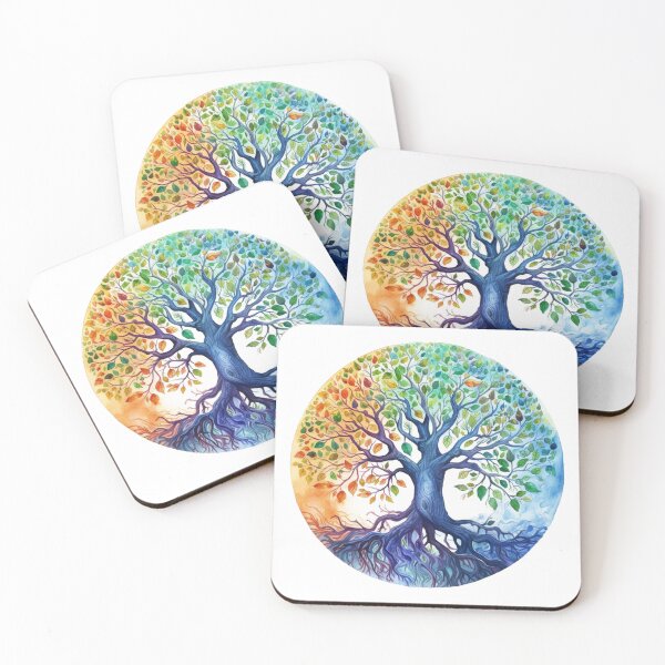 Item preview, Tree of life watercolor designed and sold by Moon Valley Emporium.