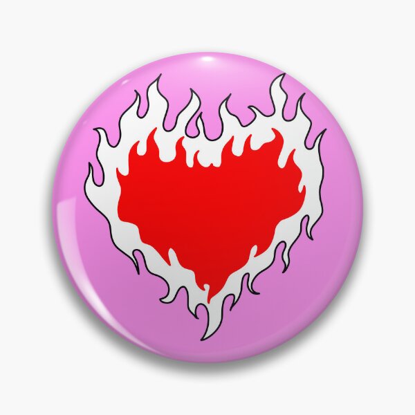 Item preview, Flaming Heart designed and sold by PeachPxe.