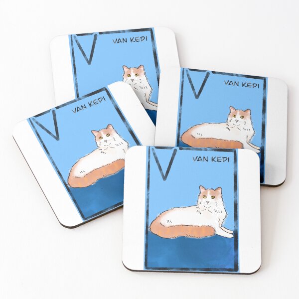 Artikelvorschau, V steht für van kedi | Van-Katze | Türkische Van-Katze entworfen und verkauft von DarbyHunterArt.