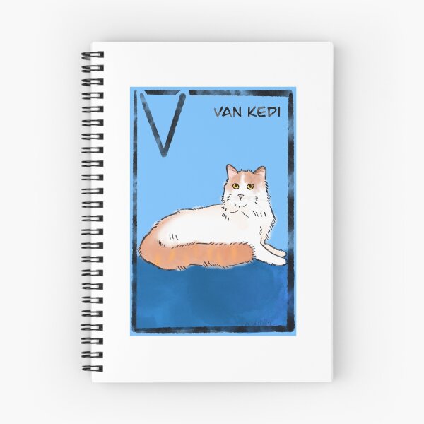 Artikelvorschau, V steht für van kedi | Van-Katze | Türkische Van-Katze entworfen und verkauft von DarbyHunterArt.