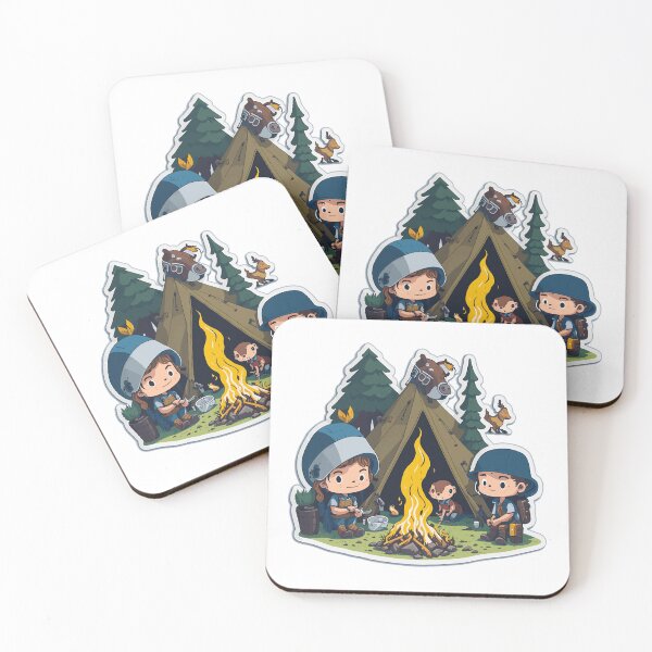 Item preview, Camping Cute cartoon Camping Crew designed and sold by Hamza Mrizak.