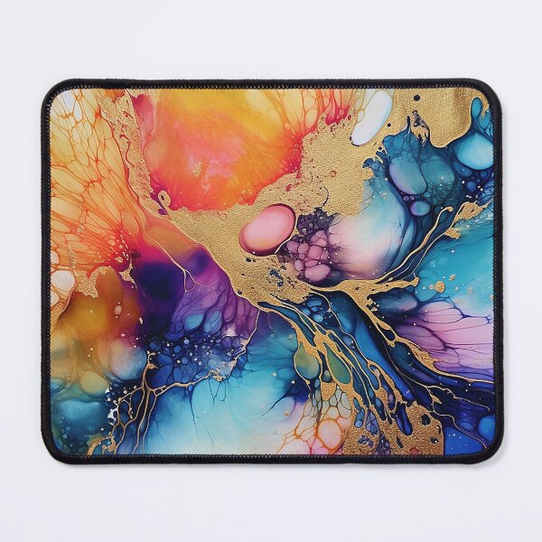 Item preview, Dramatic rainbow alcohol ink style artwork designed and sold by KaitJDesign.