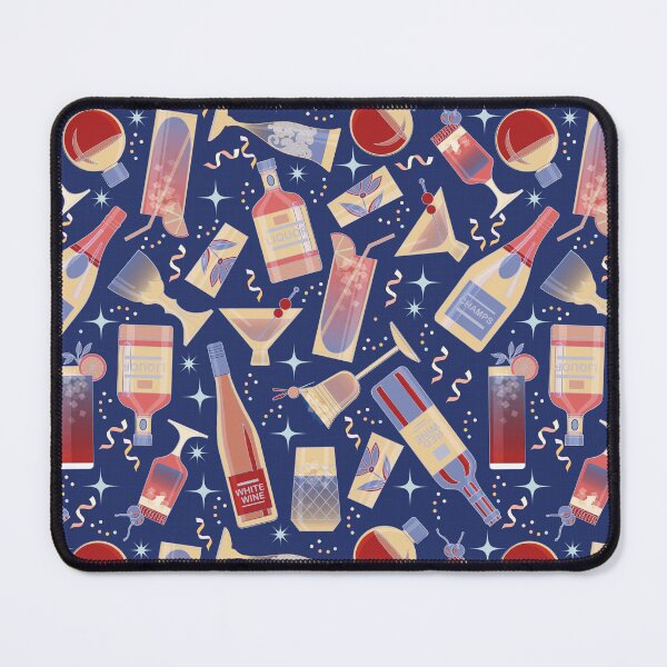 Item preview, COCKTAIL PARTY- Navy designed and sold by Carina Parry Studios.