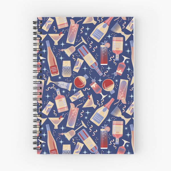 Item preview, COCKTAIL PARTY- Navy designed and sold by Carina Parry Studios.