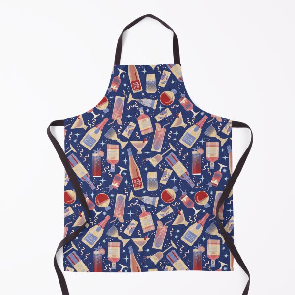 Item preview, COCKTAIL PARTY- Navy designed and sold by Carina Parry Studios.