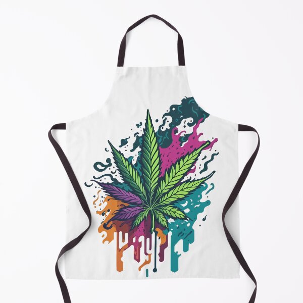 Item preview, A cannabis leaf with color elements designed and sold by ZirumsGarden.