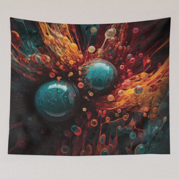 Item preview, Microscopic Beauty: Intricate and Vibrant Abstract World #2 designed and sold by PopPopGfx.
