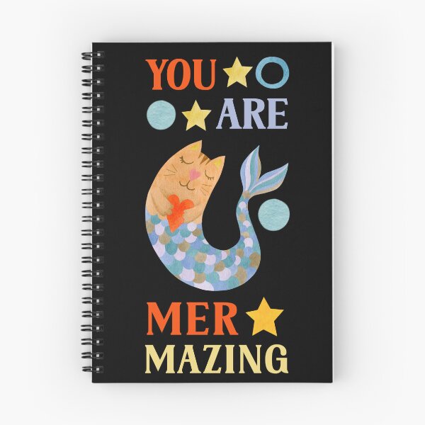 Item preview, You Are MERMAZING cat mermaid cute colorful funny heart designed and sold by lesvalises.