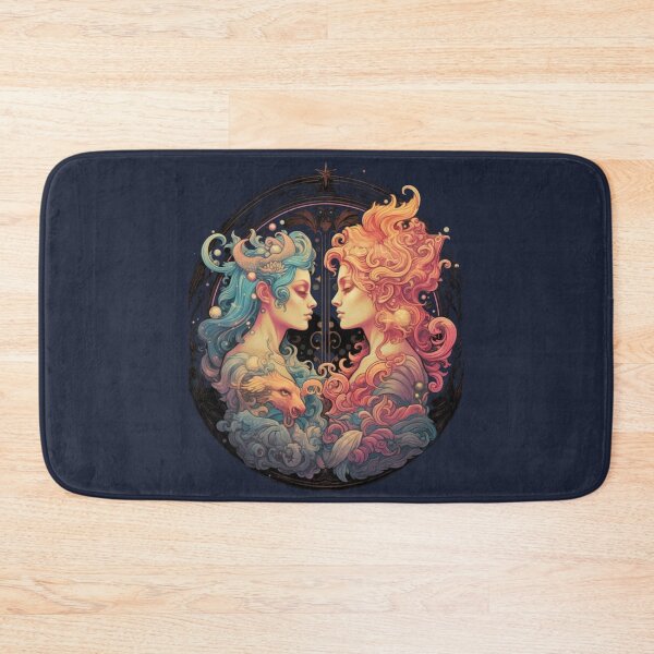 Item preview, Gemini Fire and Water - Zodiac Harmony designed and sold by ZenEverAI.