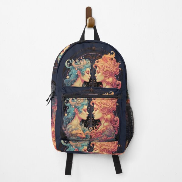 Item preview, Gemini Fire and Water - Zodiac Harmony designed and sold by ZenEverAI.