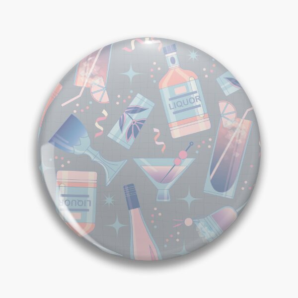 Item preview, COCKTAIL PARTY- Pink & Grey designed and sold by Carina Parry Studios.