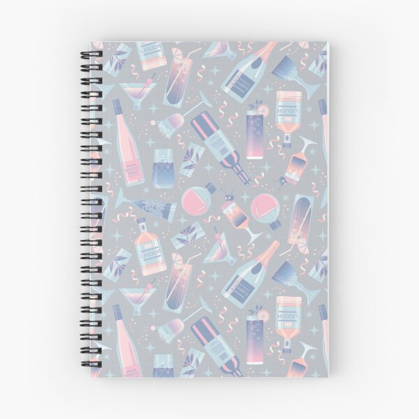 Item preview, COCKTAIL PARTY- Pink & Grey designed and sold by Carina Parry Studios.