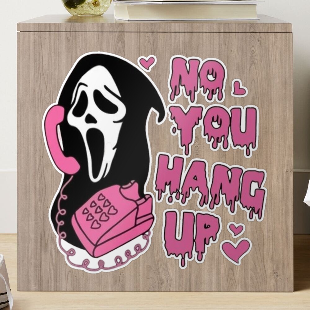 Personalized Pink Ghostface No You Hang up Baseball Jersey 