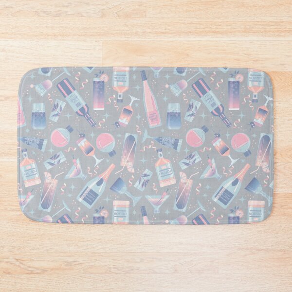 Item preview, COCKTAIL PARTY- Pink & Grey designed and sold by Carina Parry Studios.