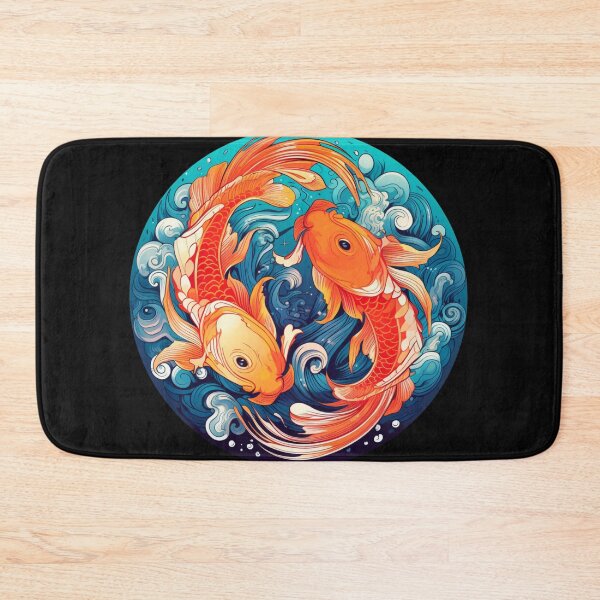 Item preview, Harmony in Motion: Yin Yang Koi Fish designed and sold by Bee Happy Creative™.