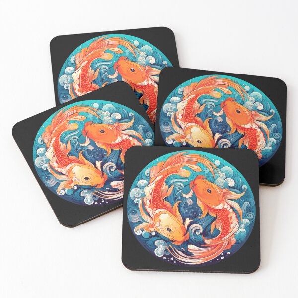 Item preview, Harmony in Motion: Yin Yang Koi Fish designed and sold by Bee Happy Creative™.