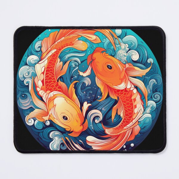 Item preview, Harmony in Motion: Yin Yang Koi Fish designed and sold by Bee Happy Creative™.