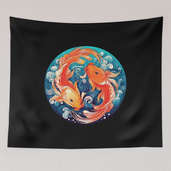 Item preview, Harmony in Motion: Yin Yang Koi Fish designed and sold by Bee Happy Creative™.