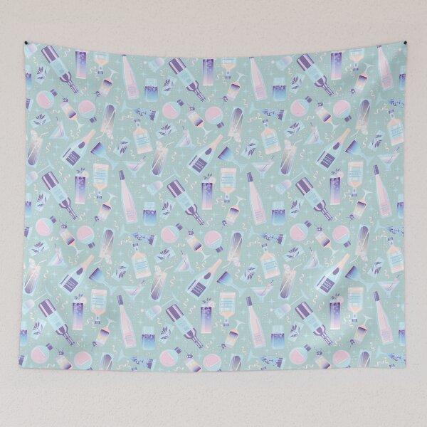 Item preview, COCKTAIL PARTY- Baby Blue designed and sold by Carina Parry Studios.