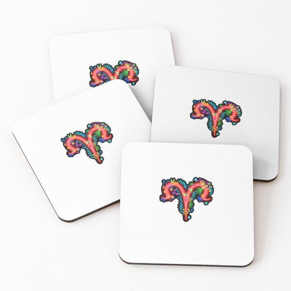 Item preview, Floral zodiac sign ARIES | Aries zodiac  designed and sold by DarbyHunterArt.