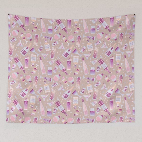 Item preview, COCKTAIL PARTY- Pink designed and sold by Carina Parry Studios.