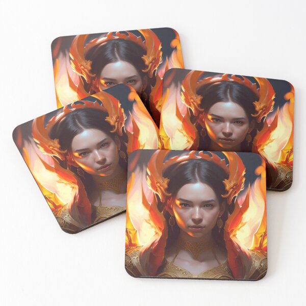 Item preview, Fire Dragon Princess designed and sold by RyukaradaPrints.