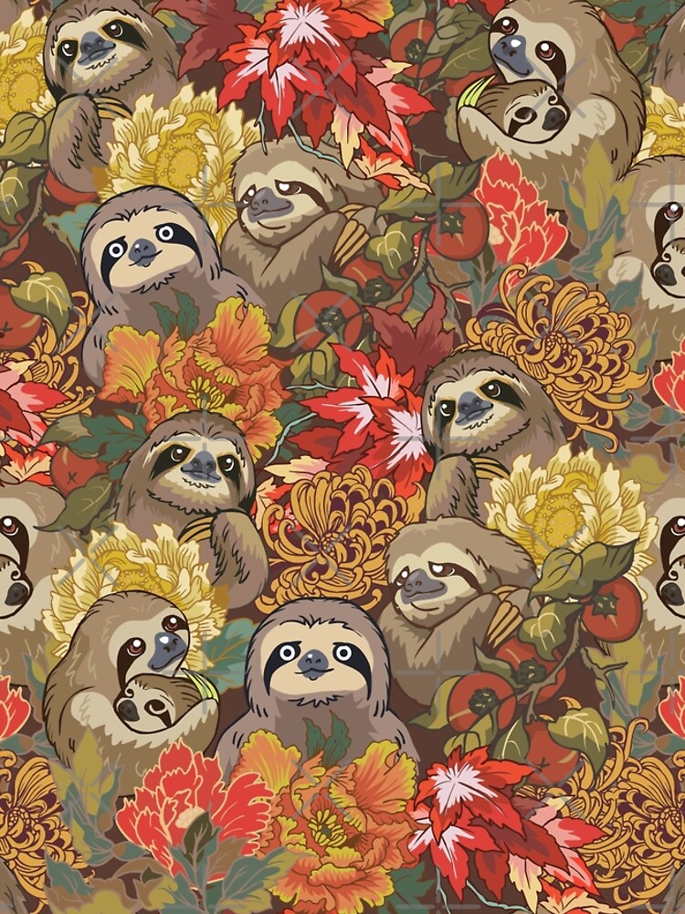 Because Sloths Autumn by Huebucket