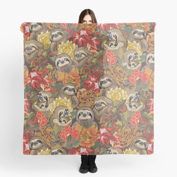 Because Sloths Autumn Scarf