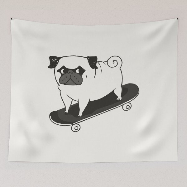 Item preview,  Skateboarding Pug designed and sold by Huebucket.