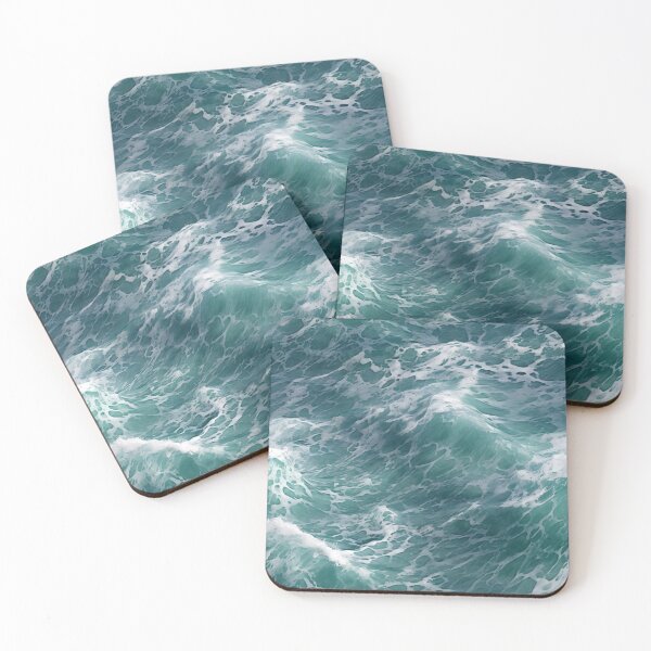 Item preview, Blue ocean waves aerial view designed and sold by CreativeJunglee.