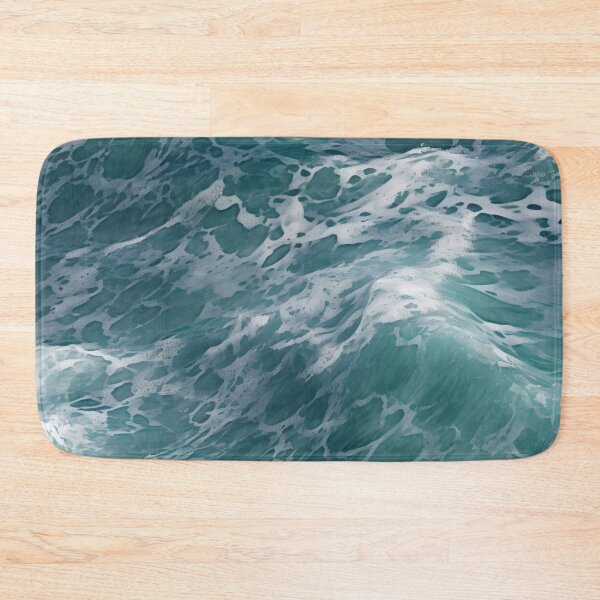 Item preview, Blue ocean waves aerial view designed and sold by CreativeJunglee.