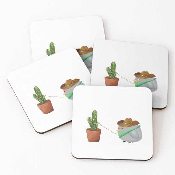 Item preview, Bean the Cowboy Catches a Cactus - Transparent designed and sold by mwkairos.