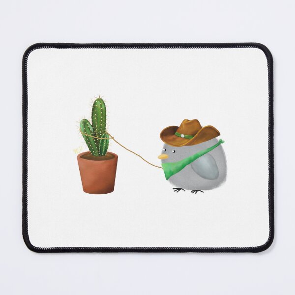 Item preview, Bean the Cowboy Catches a Cactus - Transparent designed and sold by mwkairos.