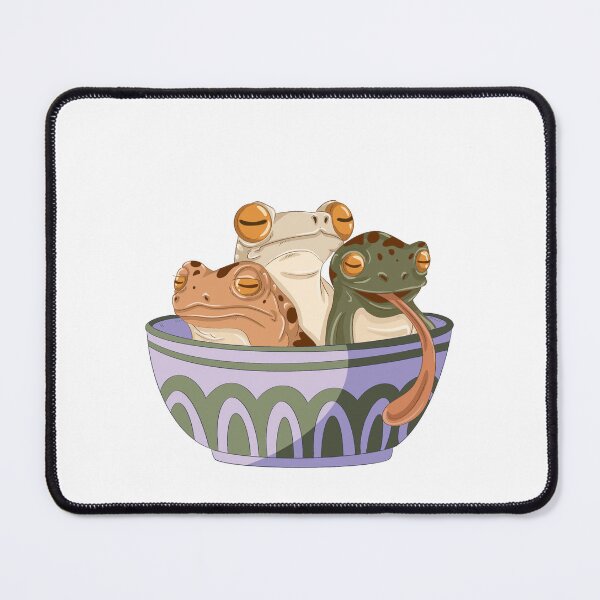Item preview, Three Cute vintage frogs in the bowl designed and sold by luvrest.