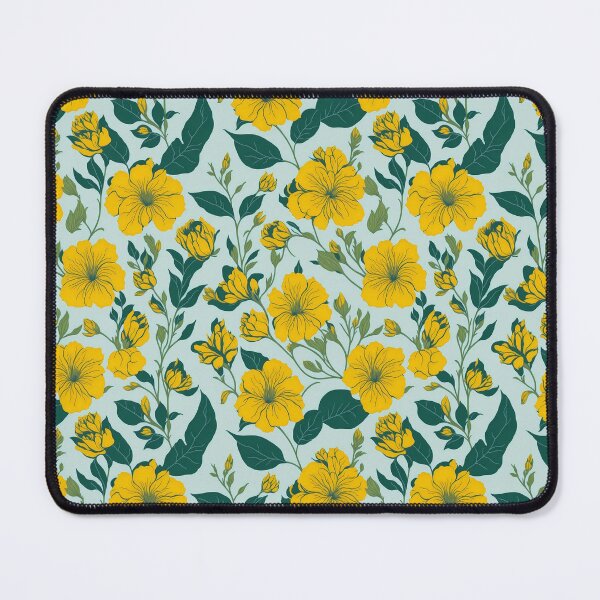 Aperçu de l'œuvre Bel art numérique floral jaune vif créée et vendue par CXJStudio.