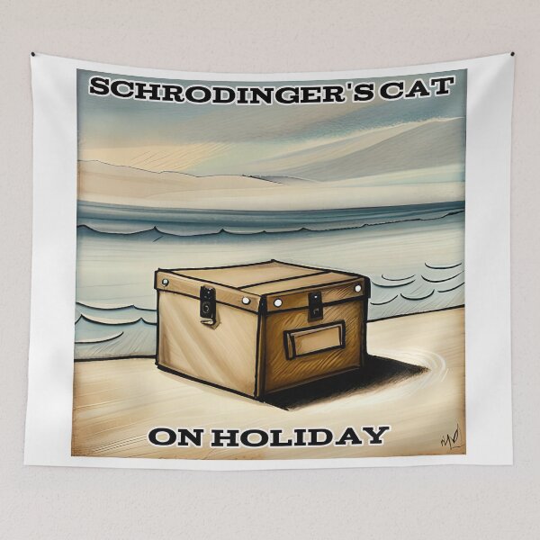 Item preview, Schrödinger Cat On Holiday designed and sold by CandG-Emporium.