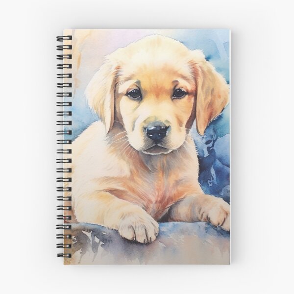 Aperçu de l'œuvre un chiot mignon à l'aquarelle 4 créée et vendue par FlaskLab.