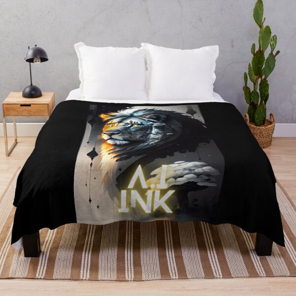 Item preview, A.I INK | Lion x Mushroom Fantasy Art Aesthetic designed and sold by AI-INK.