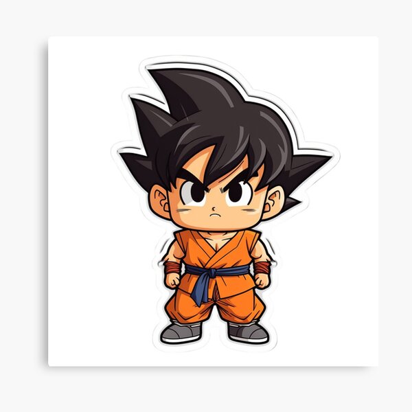 Dragonball Sticker - Goku Chibi 4 Canvas Print for Sale by PuppyPals3