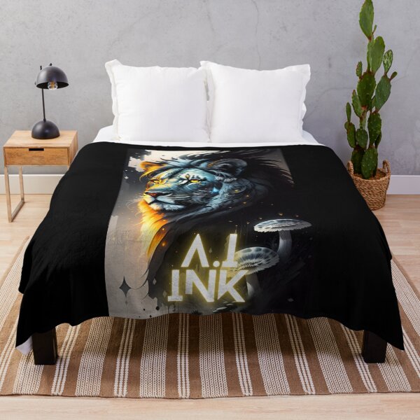 Item preview, A.I INK | Lion x Mushroom Fantasy Art Aesthetic designed and sold by AI-INK.