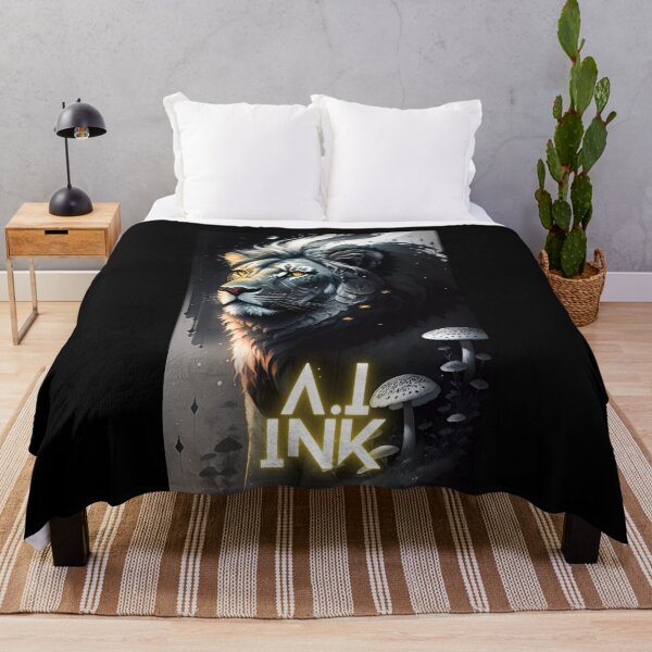 Item preview, A.I INK | Lion x Mushroom Fantasy Art Aesthetic designed and sold by AI-INK.