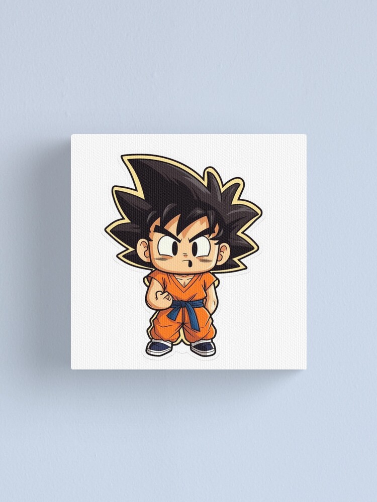 Dragonball Sticker - Goku Chibi 4 Canvas Print for Sale by PuppyPals3